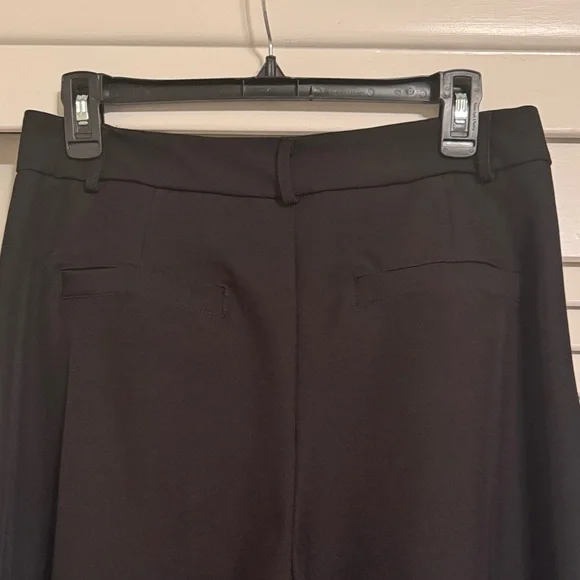 Pleated Wide Leg Black Trousers - Picture 7 of 8